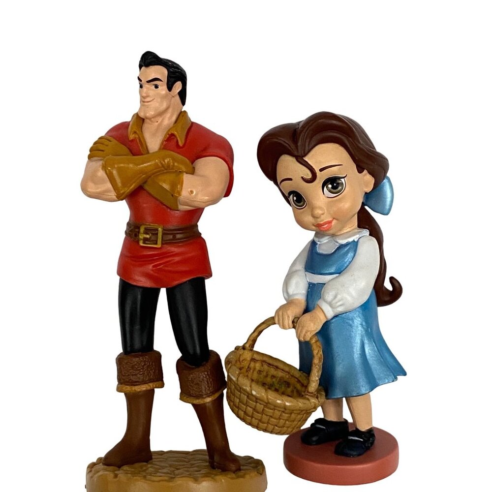 Disney Beauty & the Beast Figure Toy Lot of 5 Toys Belle Gaston Philippe Sulton - Picture 2 of 10